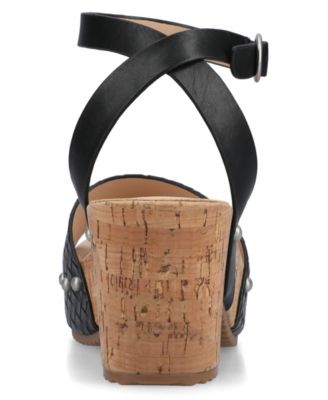 Women's Vanessa Open Toe Platform Clog Heels