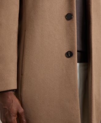 Men's Wool-Blend Single-Breasted Overcoat
