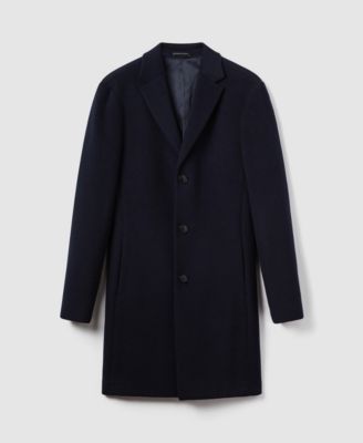 Men's Wool-Blend Single-Breasted Overcoat