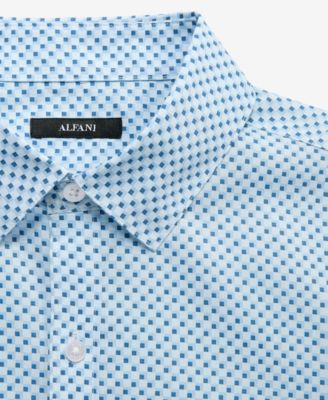 Men's Thomas Short-Sleeve Cotton Geo Shirt, Macy's Exclusive