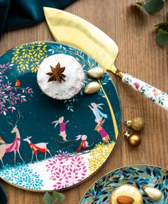 Sara Miller Woodland Tales Deer Robin Serving Plate