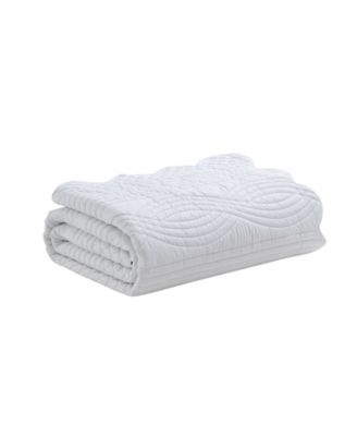 Scallop Microfiber 3-Pc. Quilt Set, Full/Queen