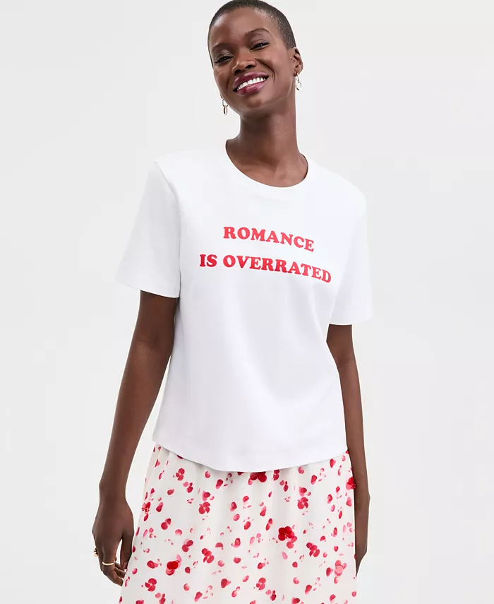 Women's Knit Romance Is Overrated T-Shirt - thumbnail 6