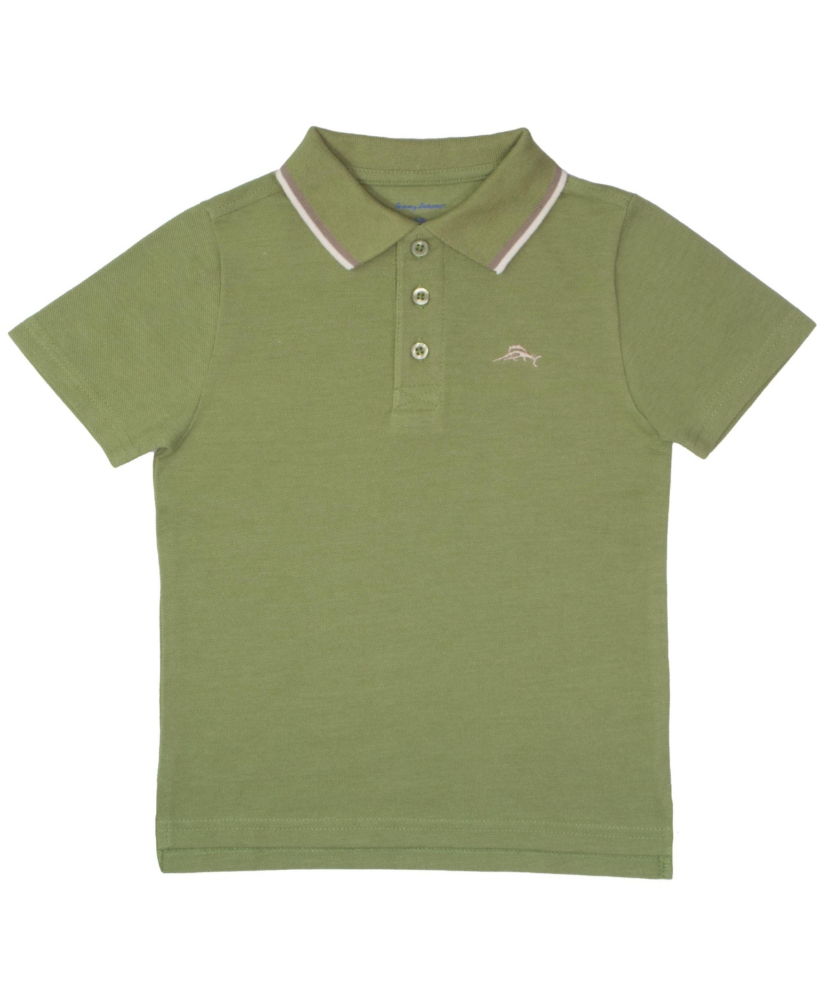 Tommy Bahama Boys Classic Back to School Collared Polo T Shirt & Embroidered Logo