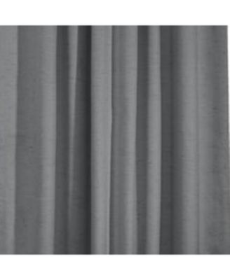 Commonwealth Ventura Tab Top Dressing Window Curtain Panel Pair - 52x63", Dark Grey