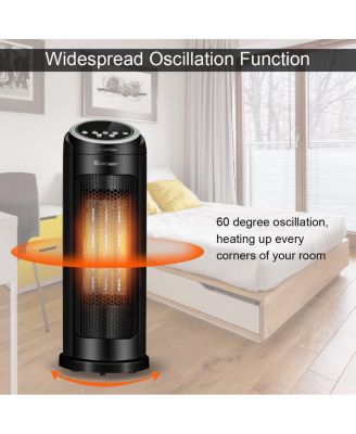 1500 W LED Portable Oscillating PTC Ceramic Space Heater.