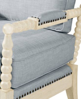 25.5" Solid Wood Frame Turned-wood legs Accent Armchair