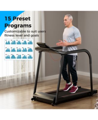 2.5 HP Walking Treadmill with Long Handrails for Seniors