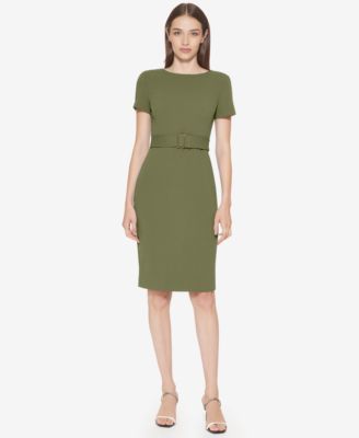 Women's Crew Neck Short-Sleeve Dress