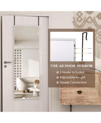 47" Wall & Door Mounted Full-Length Mirror, Slim Design