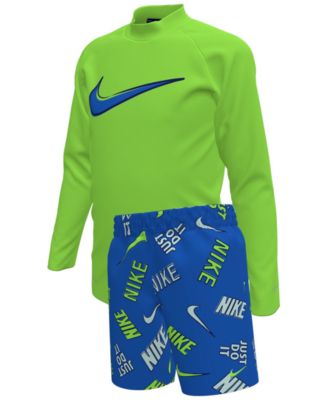 Boys' 4-7 Outline Rash Guard Top and Shorts, 2-Piece Set