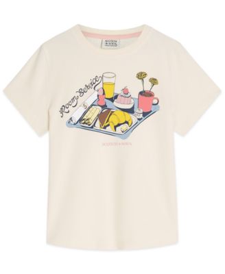 SCOTCH & SODA - Girls 4-6X Breakfast Tray Graphic Short-Sleeve T-Shirt