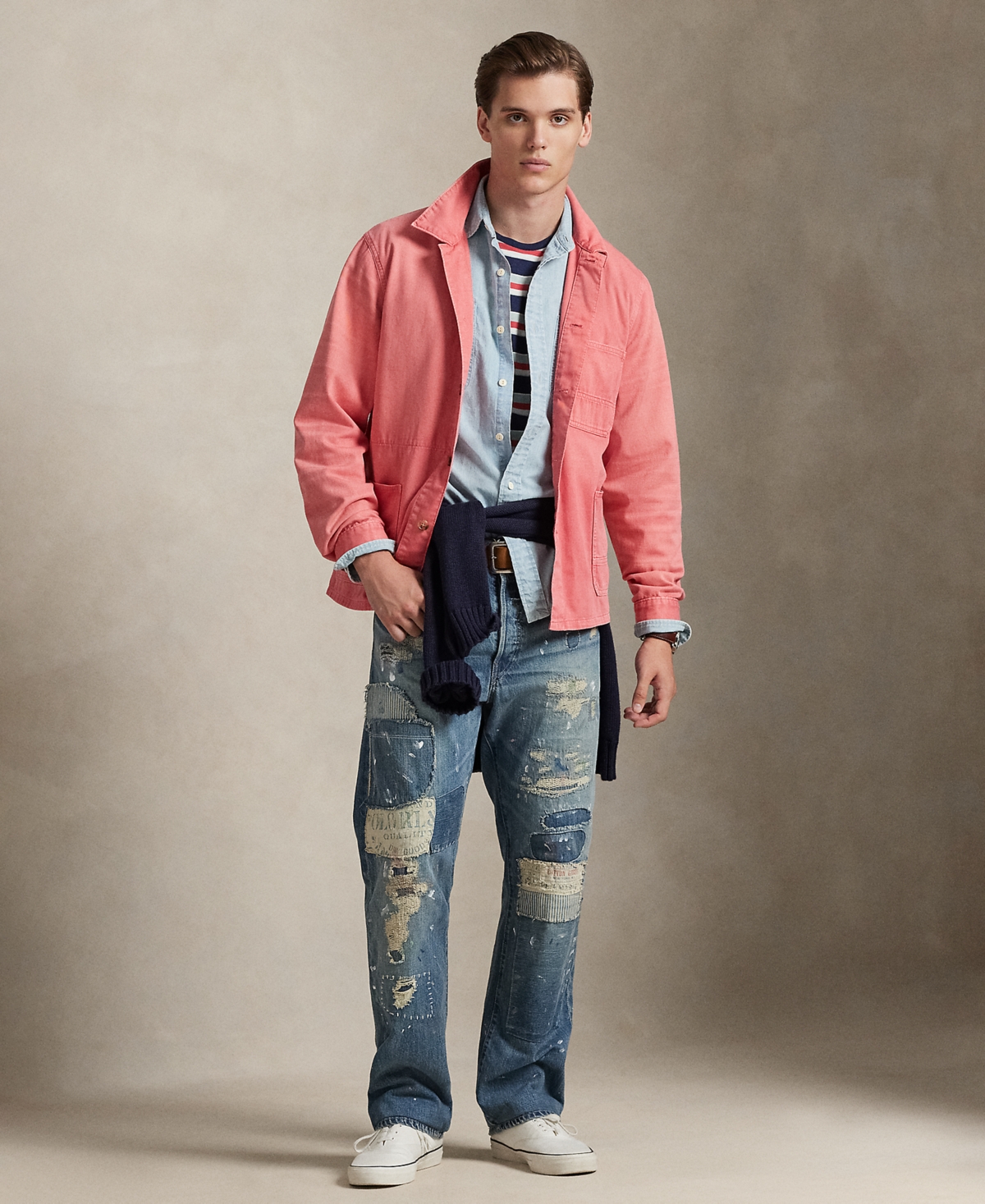 Polo Ralph Lauren Men's Hudson Valley Long-sleeve Shirt In Red