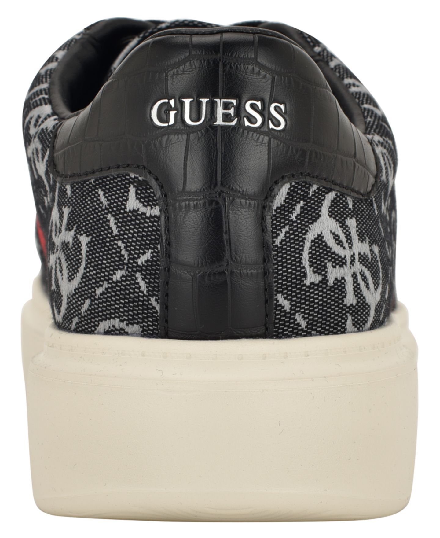 Мужские повседневные кроссовки Guess Caffen с логотипом на шнуровке, цвет: Чёрный разноцветный — фото 3