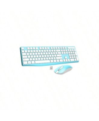 Wireless Keyboard And Mouse Combo - 2.4G Full-Sized Keyboard Mouse, 3 DPI Adjustable Cordless Keyboard And Mouse, Quiet Click Computer Laptop