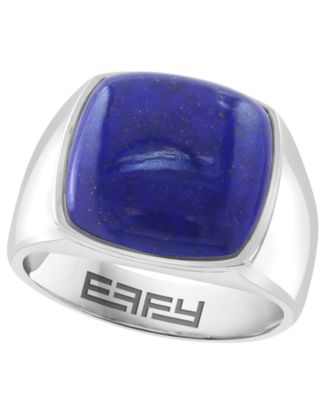 Men's Lapis Lazuli Ring in Sterling Silver