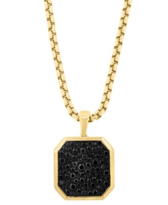 EFFY Collection - Men's Black Spinel Pendant (1-5/8 ct.t.w.) in Sterling Silver