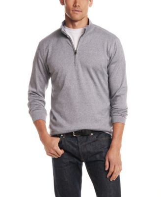 Men's Long-Sleeve Mixy Quarter Zip Sweater