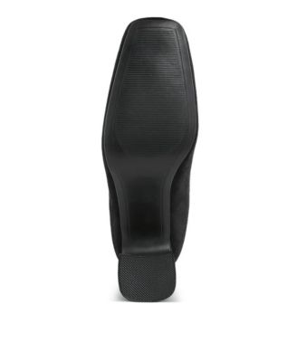 Womens Dimri Square Toe Microfiber Ankle Boots