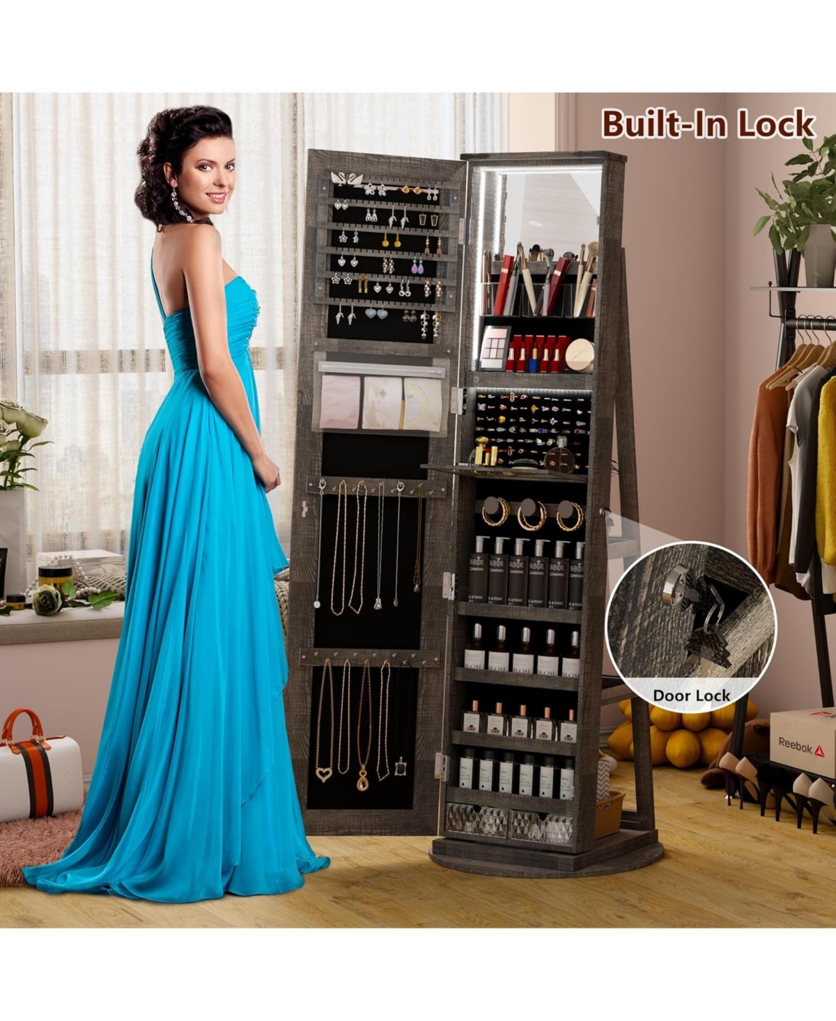 Vlsrka Floor / Wall Full Length Mirror