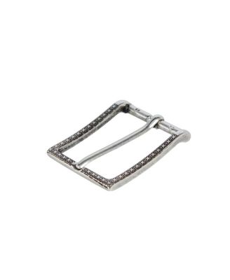 Men's 35mm Lasered Patterned Solid Brass Italian Harness Belt Buckle