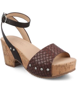 Women's Vanessa Open Toe Platform Clog Heels