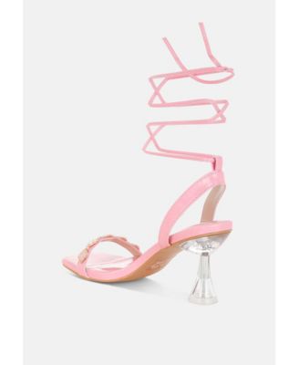 Womens Ebina Charm Detail Spool Heels