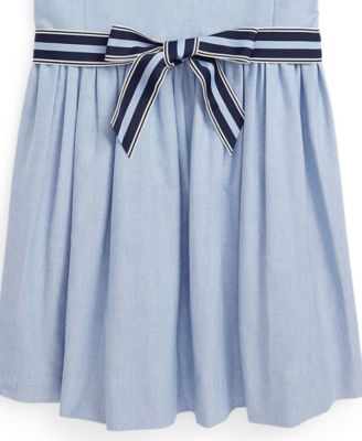 Girls' 2T-6X Cotton Oxford Dress