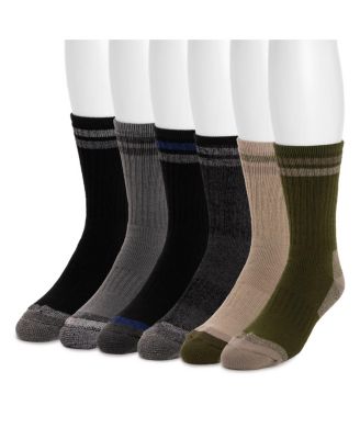 Men's 6 Pack Heat Retainer Crew Socks