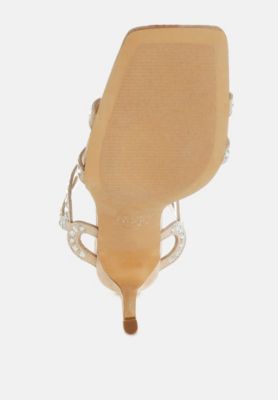 Womens Romashka Cut Out Detail Stiletto Heel