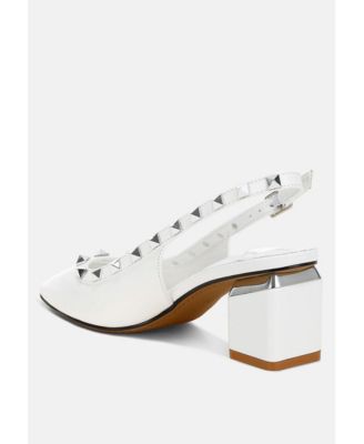 Womens Hiral Stud Embellished Slingback Sandals