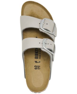 Women's Arizona Big Buckle Nubuck Leather Sandals from Finish Line