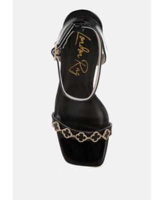 Womens Ebina Charm Detail Spool Heels