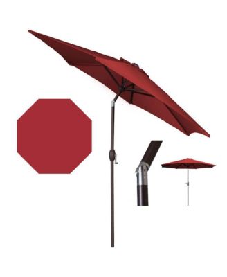 Panama Jack Outdoor Panama Jack Red 9 Ft Alum Patio Umbrella W/Crank