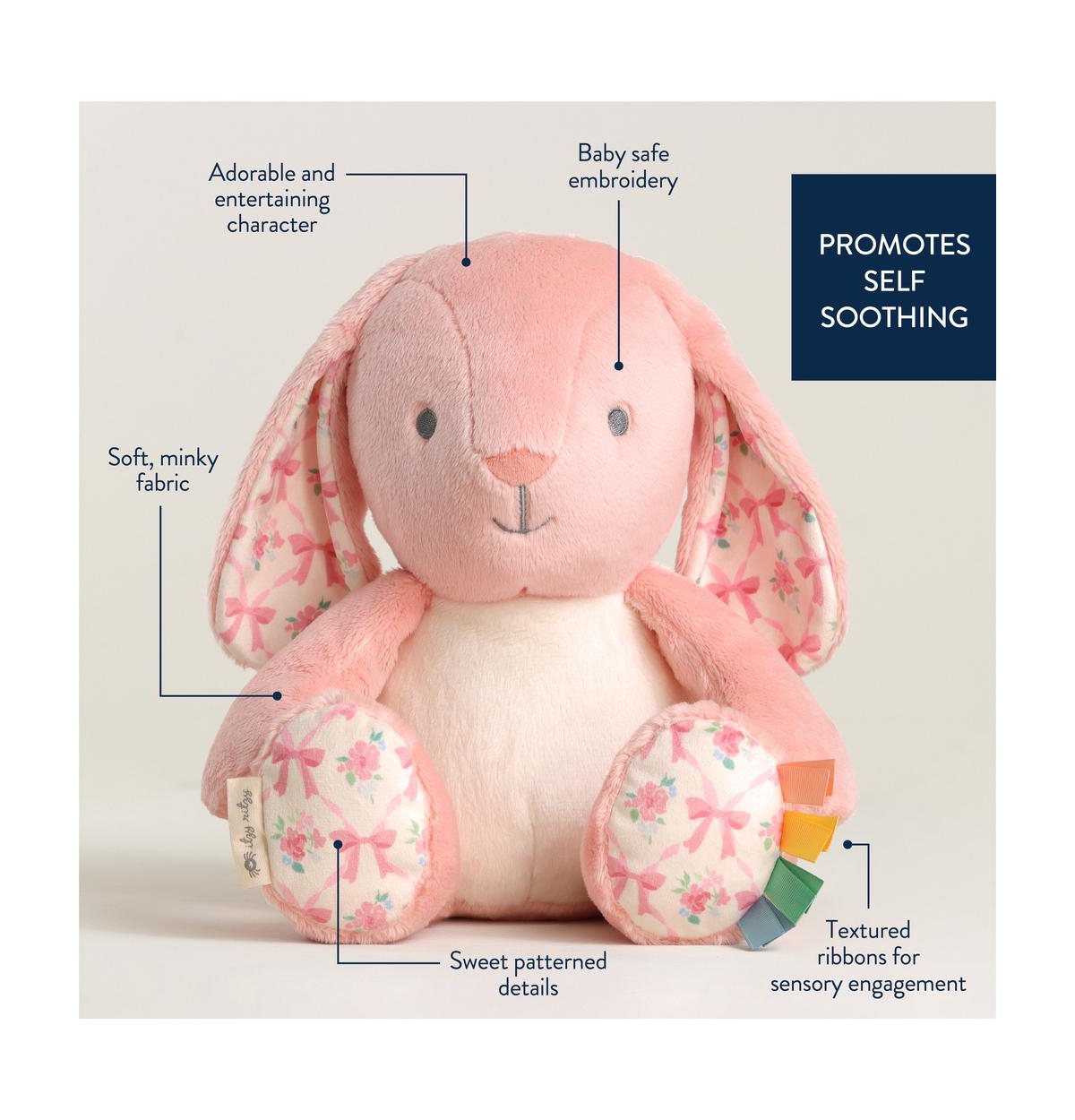 Itzy Ritzy Baby SweetieSnuggles Bunny Pink