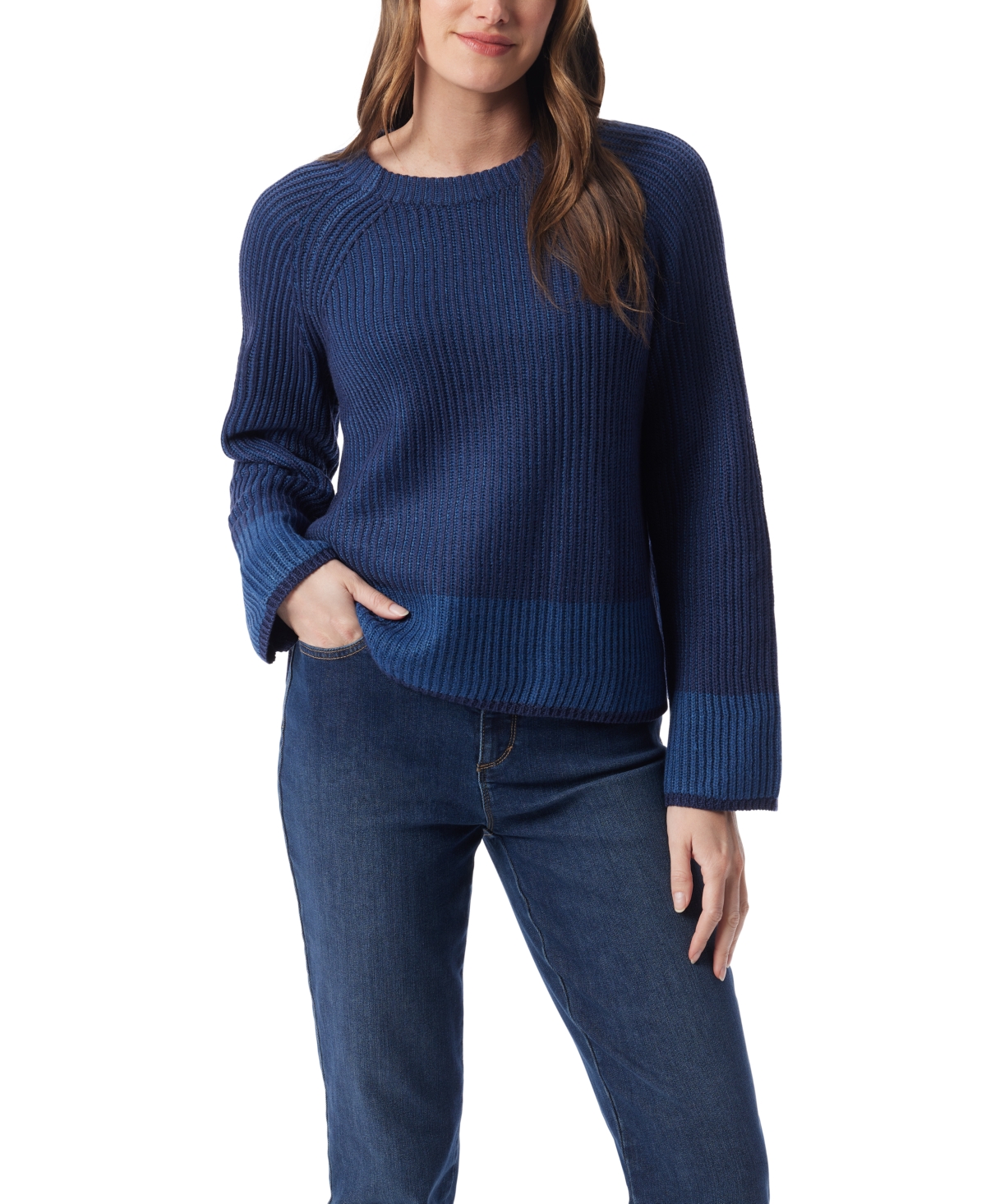 Gloria Vanderbilt Women's Round Neck Sweater In Blue