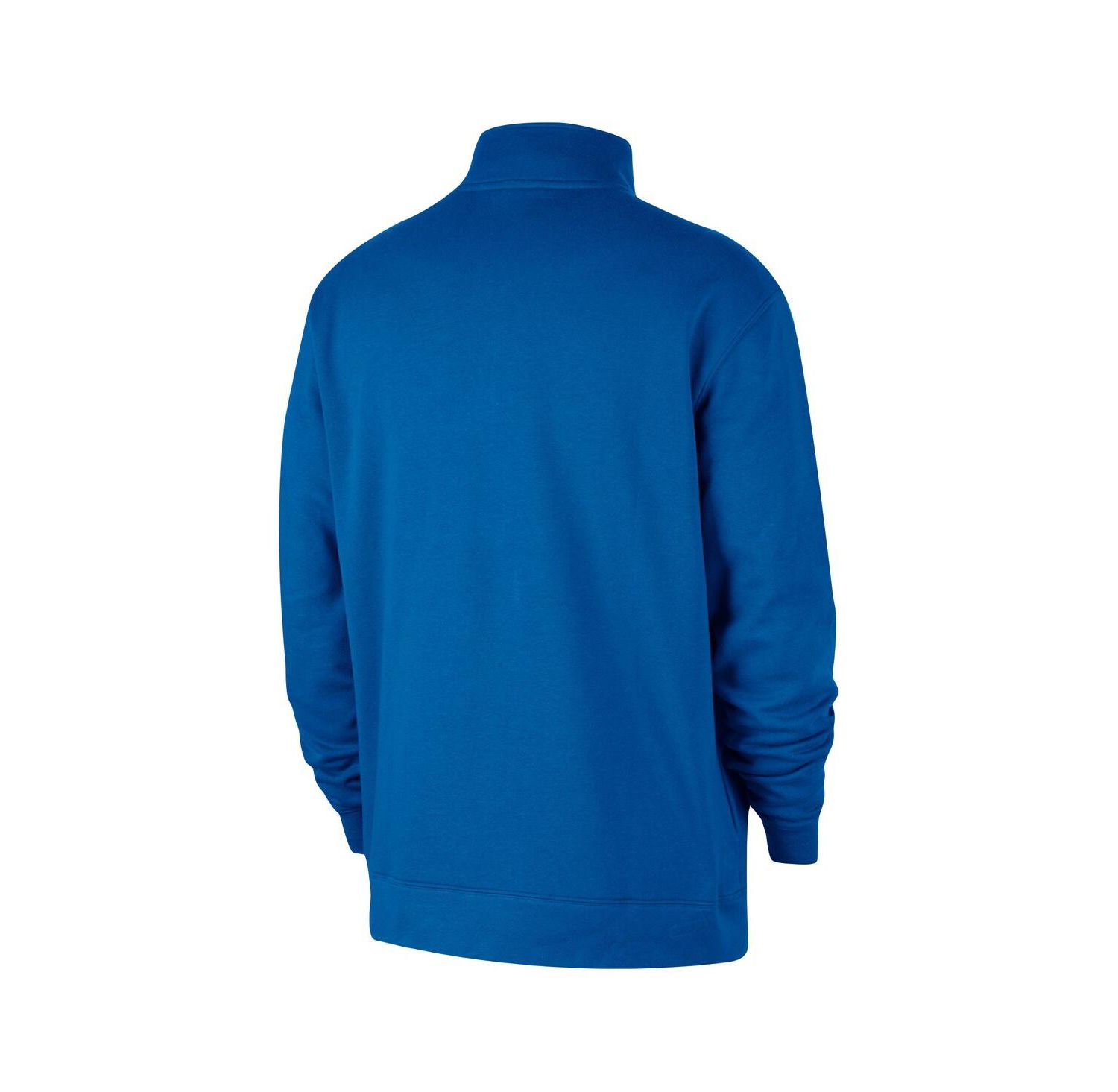 Men's Royal Dallas Mavericks Courtside Club Half-Zip Jacket