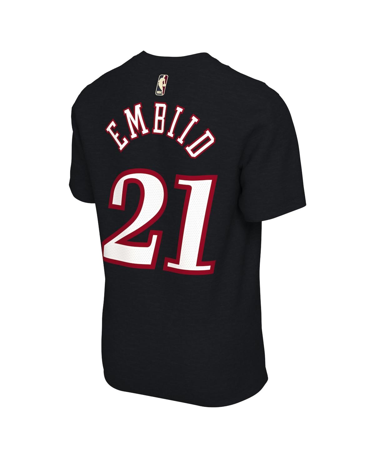 Nike Men's And Women's Joel Embiid Black Philadelphia 76ers Name Number T-shirt In Black