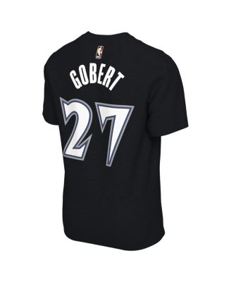Men's and Women's Rudy Gobert Black Minnesota Timberwolves Name Number T-Shirt