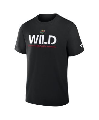 Men's Black Minnesota Wild Authentic Pro Primary T-Shirt