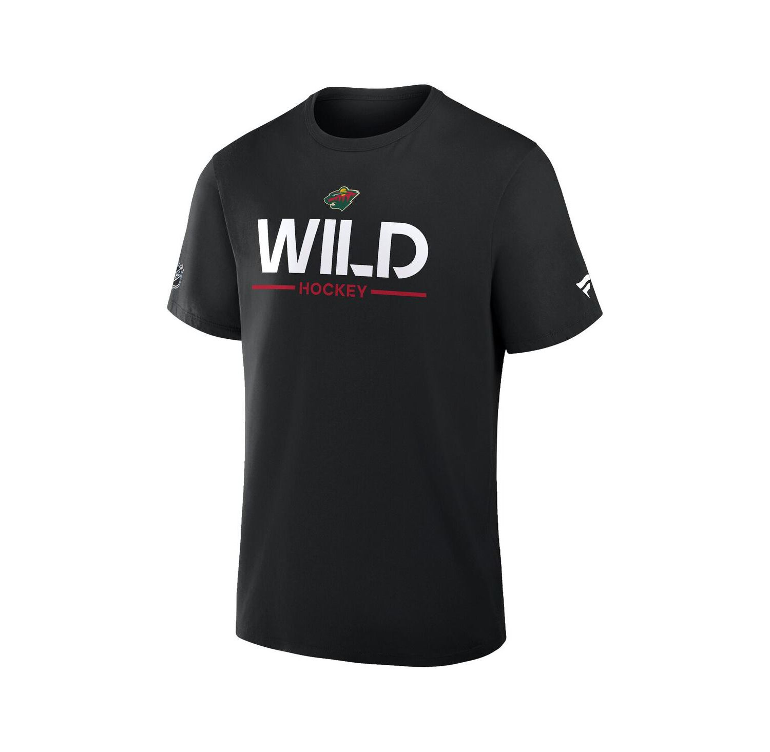 Men's Black Minnesota Wild Authentic Pro Primary T-Shirt