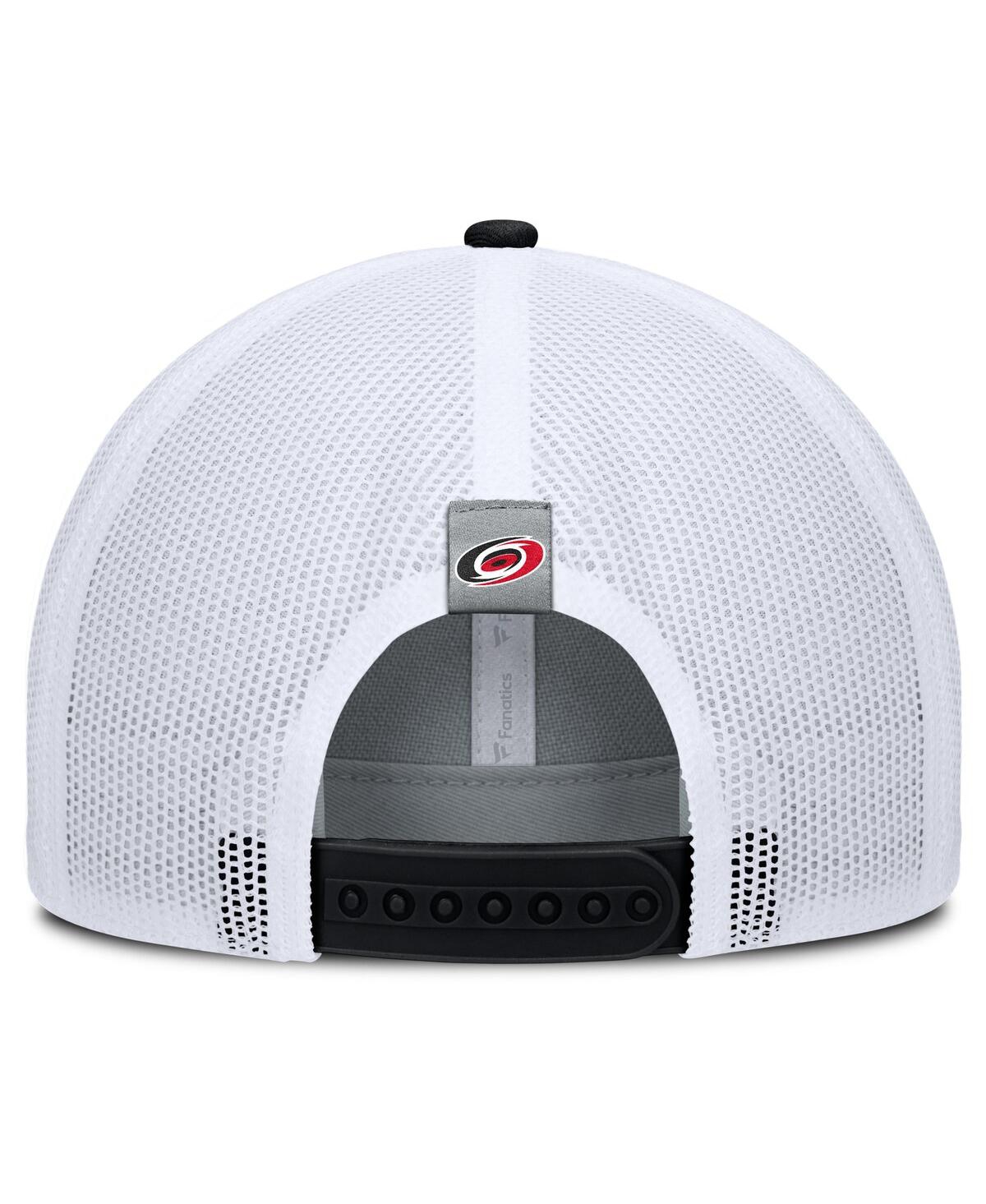 Fanatics Men's Gray/Black Carolina Hurricanes Fundamental Adapt Trucker Adjustable Hat