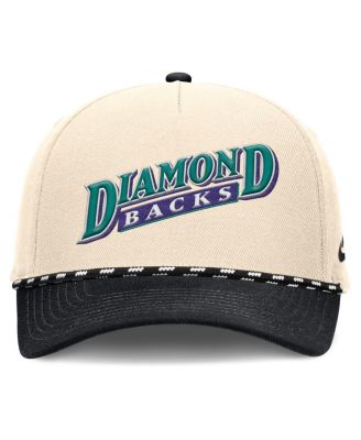 Men's Natural/Black Arizona Diamondbacks Cooperstown Collection Rise Adjustable Hat