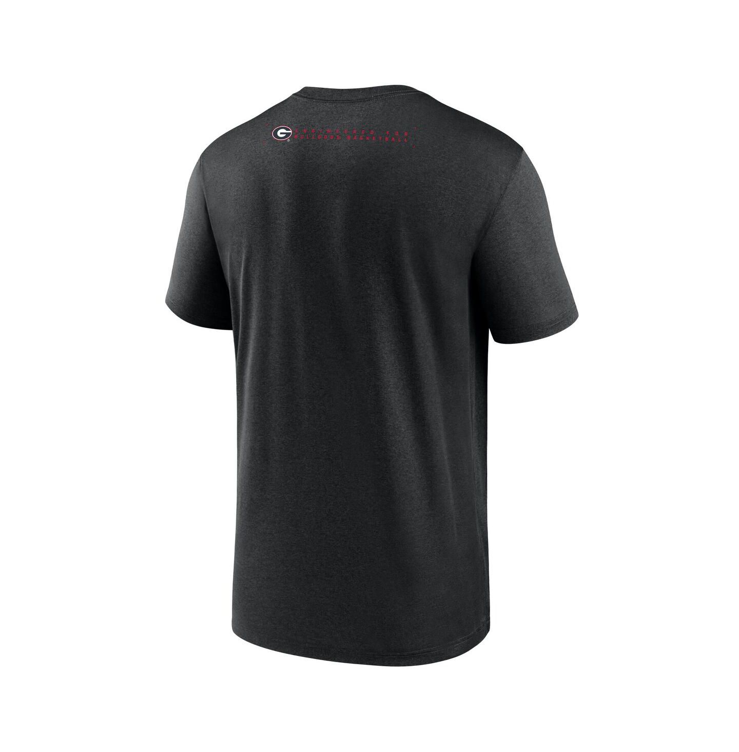 Мужская футболка Nike Black Georgia Bulldogs 2025 Courtside Basketball Legend Dri-FIT — фото 3