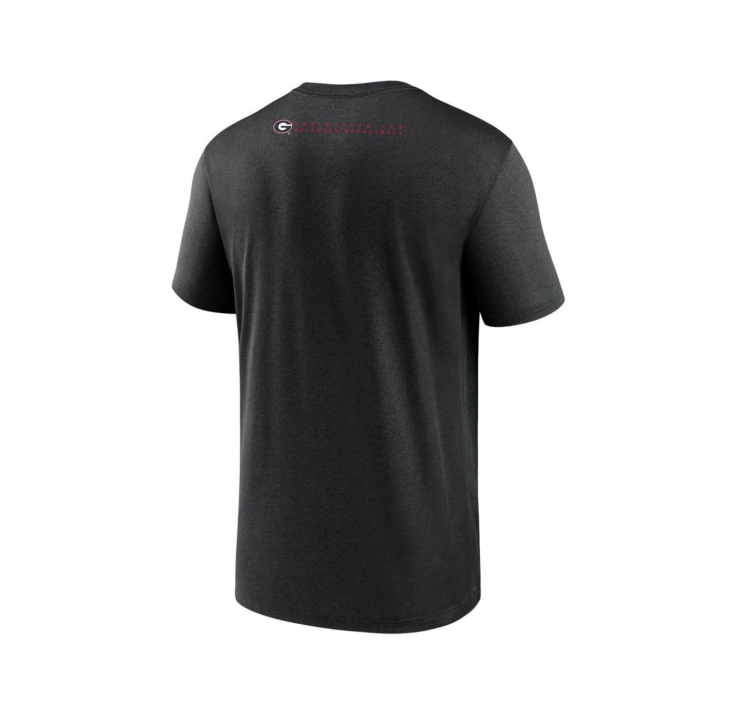 Men's Black Georgia Bulldogs 2025 Courtside Basketball Legend Dri-FIT T-Shirt