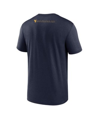 Men's Navy West Virginia Mountaineers 2025 Courtside Basketball Legend Dri-FIT T-Shirt