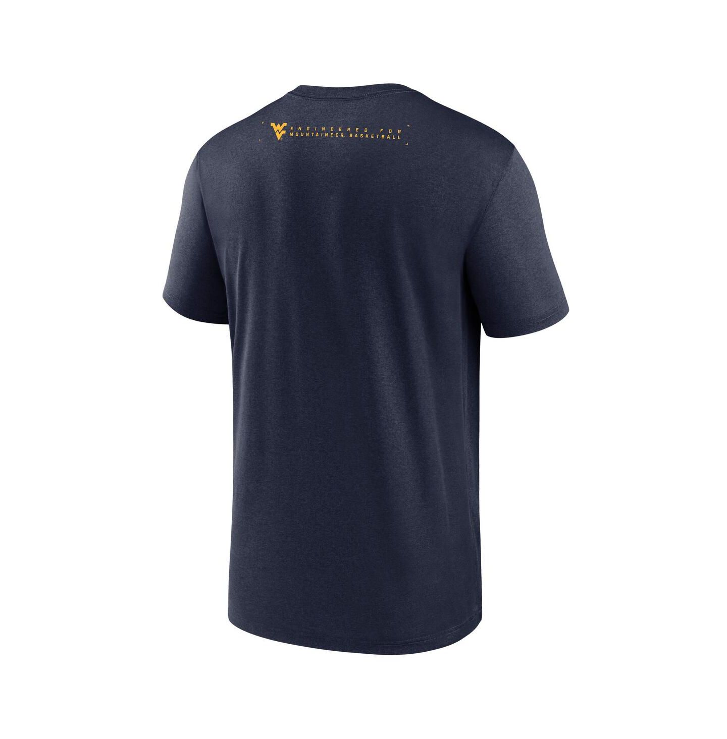 Мужская футболка Nike Navy West Virginia Mountaineers 2025 Courtside Basketball Legend Dri-FIT — фото 3