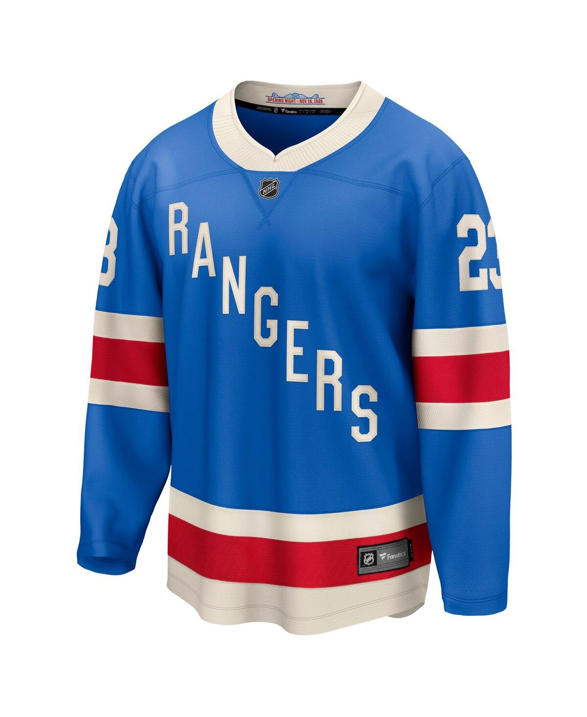 Fanatics Men's Adam Fox Blue New York Rangers Centennial Breakaway Jersey
