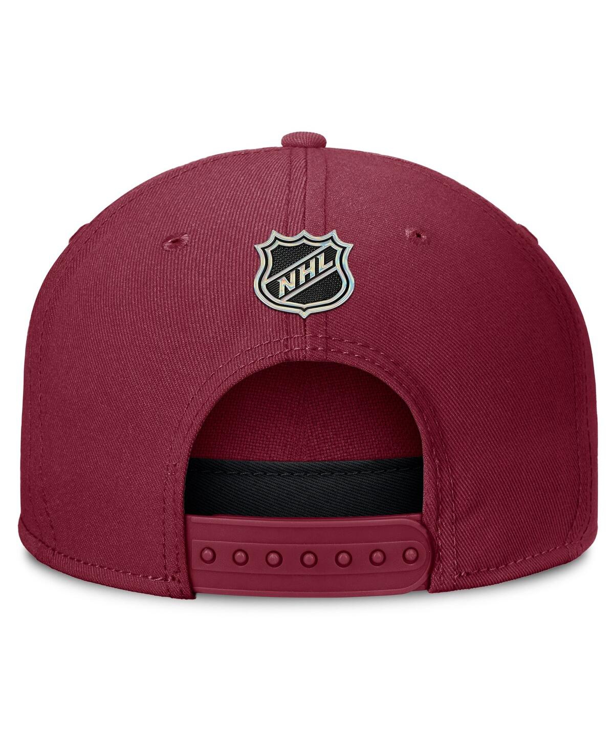 Fanatics Men's Burgundy Colorado Avalanche Authentic Pro Rink Team Code Snapback Hat