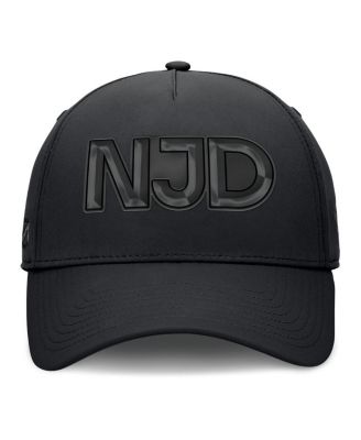 Men's Black New Jersey Devils Authentic Pro Road Team Code Flex Hat